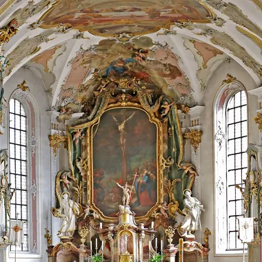 Kirche St. Johann - 00 0207 Stadtpfarrkirche in Sigmaringen - Altarraum