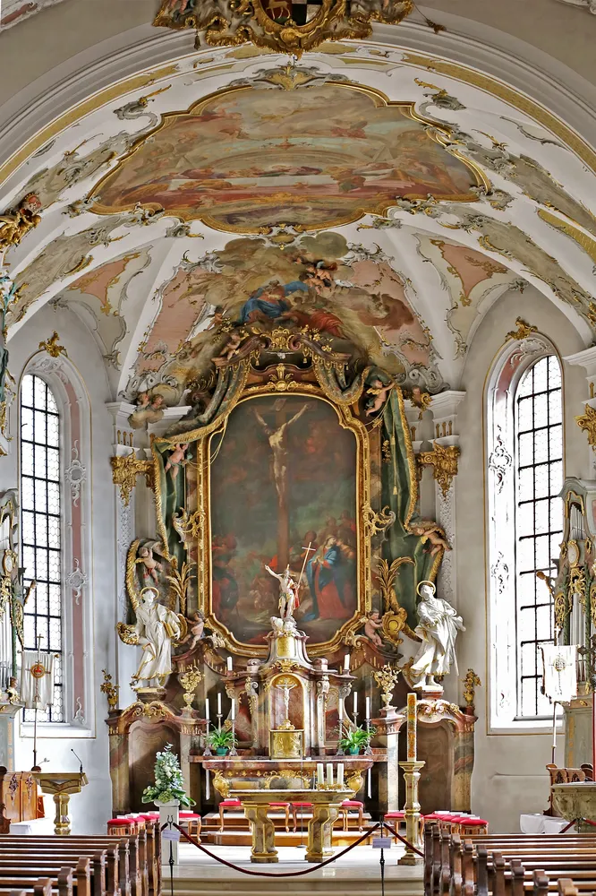 Kirche St. Johann - 00 0207 Stadtpfarrkirche in Sigmaringen - Altarraum