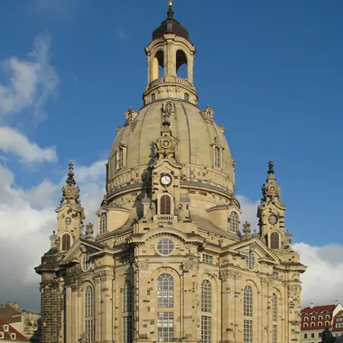 Frauenkirche Dresden - 100130 150006 Dresden Frauenkirche winter blue sky-2