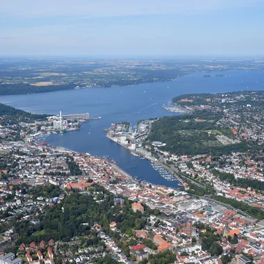 Flensburger Förde - Aerial image of Flensburg Firth (view from the south)