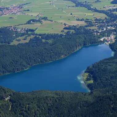 Alpsee - Aerial image of the Alpsee (view from the southwest)