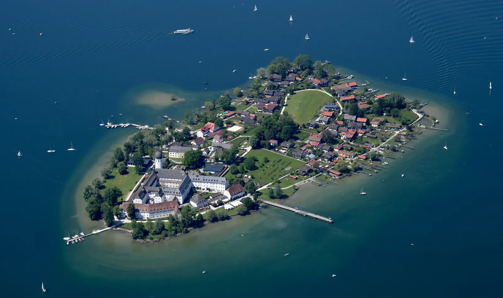 Fraueninsel - Aerial image of the Fraueninsel