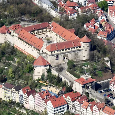 Schloss Hohentübingen - Aerial image of the Schloss Hohentübingen (view from the east)