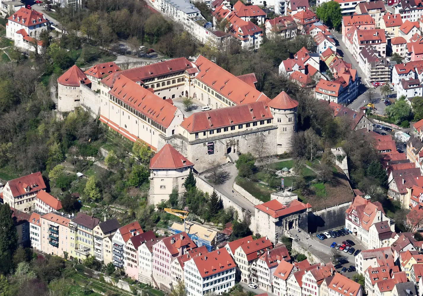 Schloss Hohentübingen - Aerial image of the Schloss Hohentübingen (view from the east)