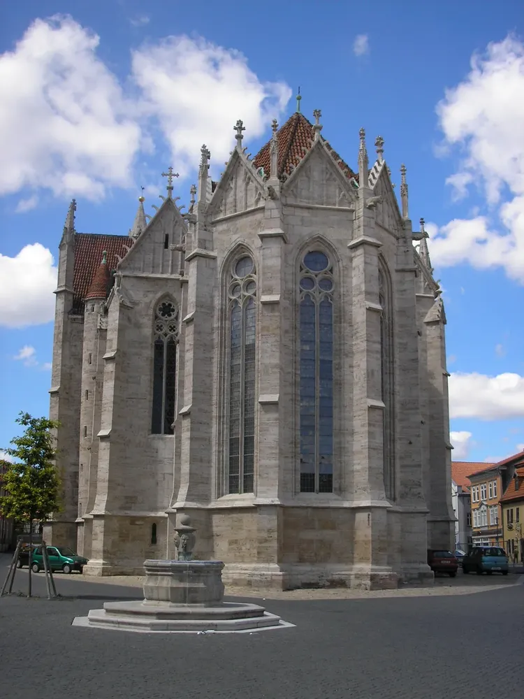 Bach-Kirche Divi Blasii Mühlhausen - Blasiikirche Mühlhausen hinten
