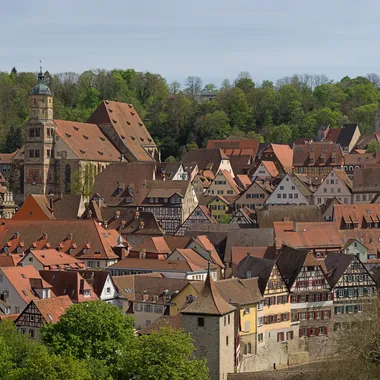 Schwäbisch Hall - Blick auf die Altstadt von Schwäbisch Hall