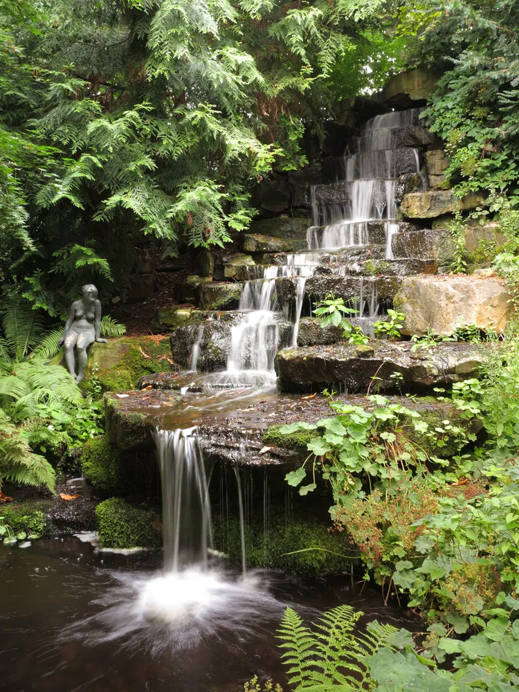 Botanischer Garten der Technischen Universität Braunschweig - BS bot Garten Wasserfall