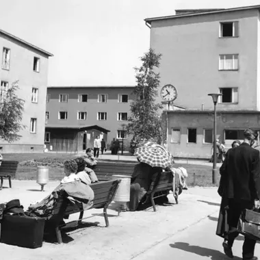 Erinnerungsstätte Notaufnahmelager Marienfelde - Bundesarchiv B 145 Bild-F005835-0004, Marienfelde, Flüchtlingslager