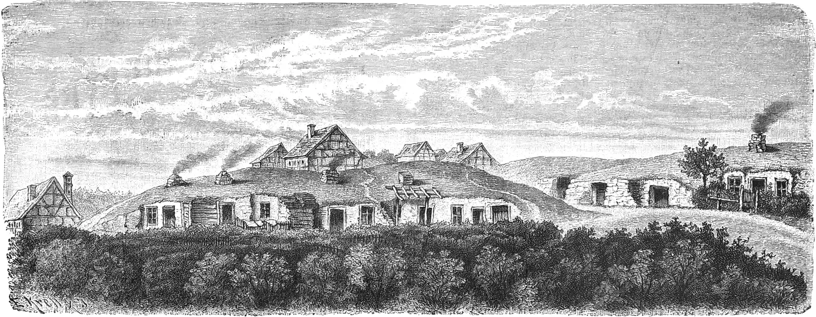 Langensteiner Höhlenwohnungen (Halberstadt) - Die Gartenlaube (1889) b 447 1