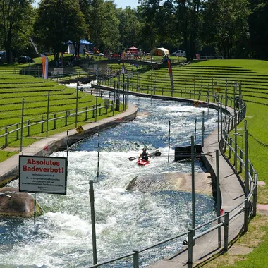 Eiskanal - Eiskanal passing Corkscrew entering Carousel