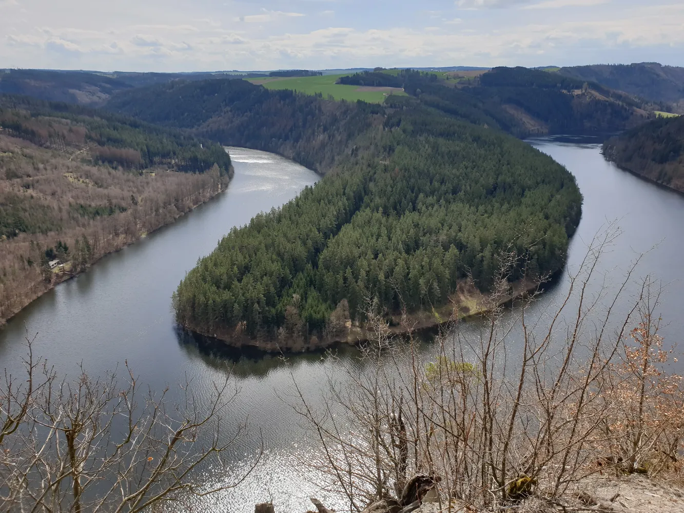 Hohenwarte-Stausee - Fernsicht Howenwartestausee