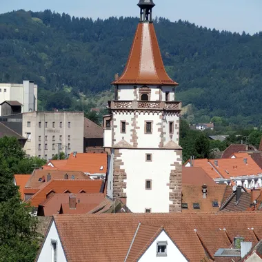 Narrenmuseum Niggelturm - Gengenbach, Blick auf den Niggelturm vom Kinzigtor 3