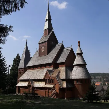 Stabkirche Hahnenklee - HahnenkleeStabkircheSued2