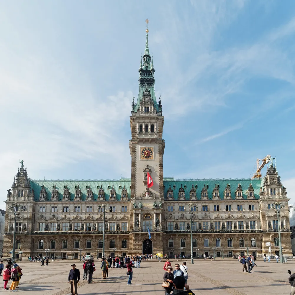 Hamburger Rathaus - Hamburg Rathausmarkt und Rathaus
