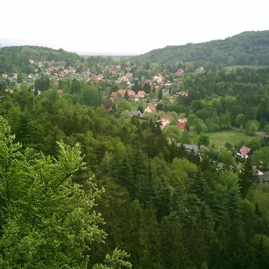 Kurort Jonsdorf - Jonsdorf vom Nonnenfelsen