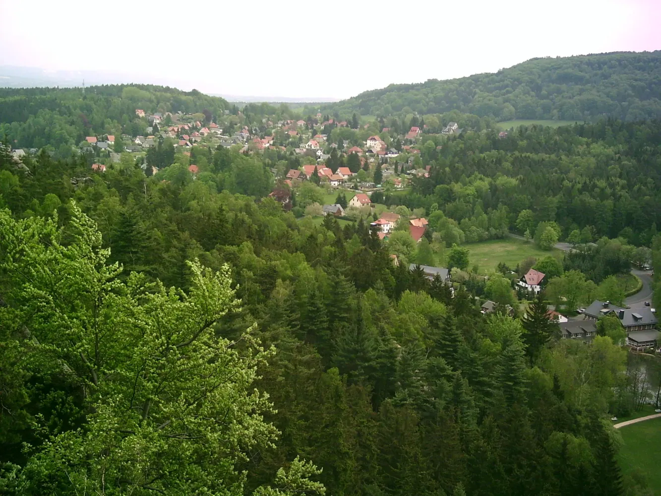 Kurort Jonsdorf - Jonsdorf vom Nonnenfelsen