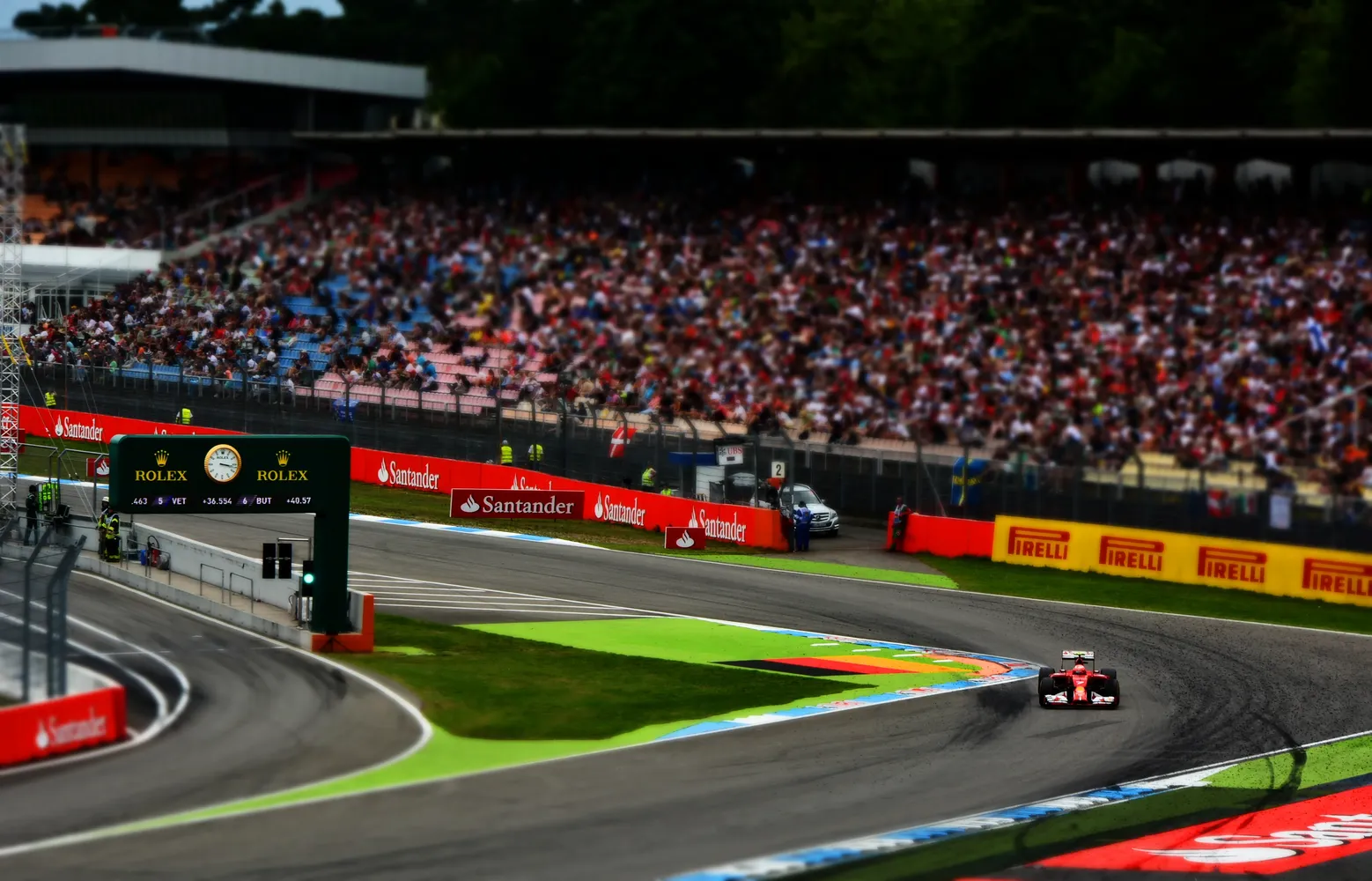 Hockenheimring - Kimi Raikkonen - Turn 1 of the Hockenheimring - 2014 German Grand Prix