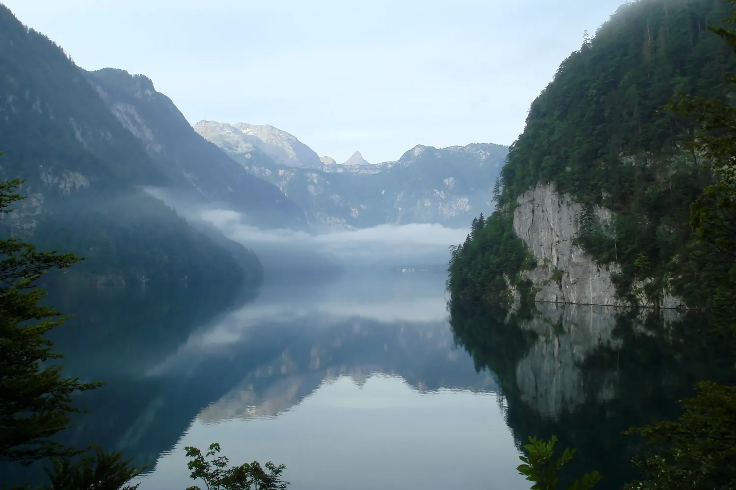 Königssee - Königssee mirror view from Malerwinkel