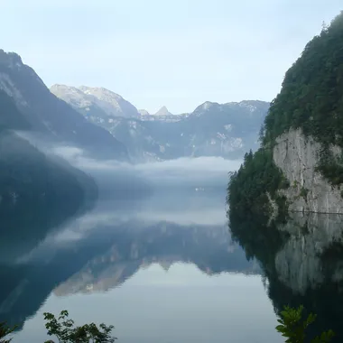 Königssee - Königssee mirror view from Malerwinkel