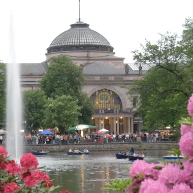 Kurpark Wiesbaden - Kurhaus Parkseite 100Jahr 0212