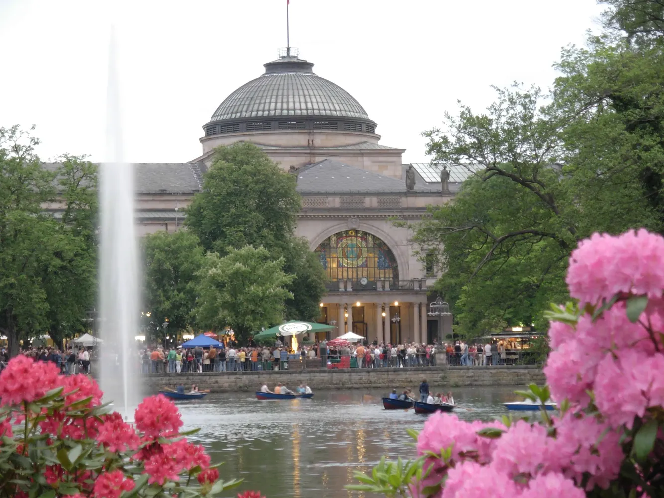 Kurpark Wiesbaden - Kurhaus Parkseite 100Jahr 0212