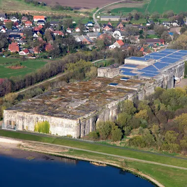 U-Boot Bunker Valentin - Luftbild Bunker Valentin