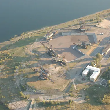 Ferropolis - Luftbild Ferropolis