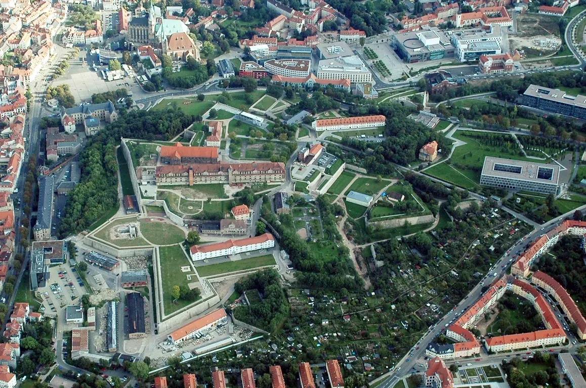 Zitadelle Petersberg - Luftbild Petersberg Erfurt