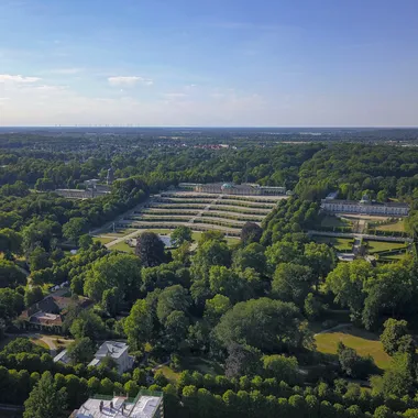 Schlossgarten Park Sanssouci - Luftbild Schloss und Park Sanssouci 2022