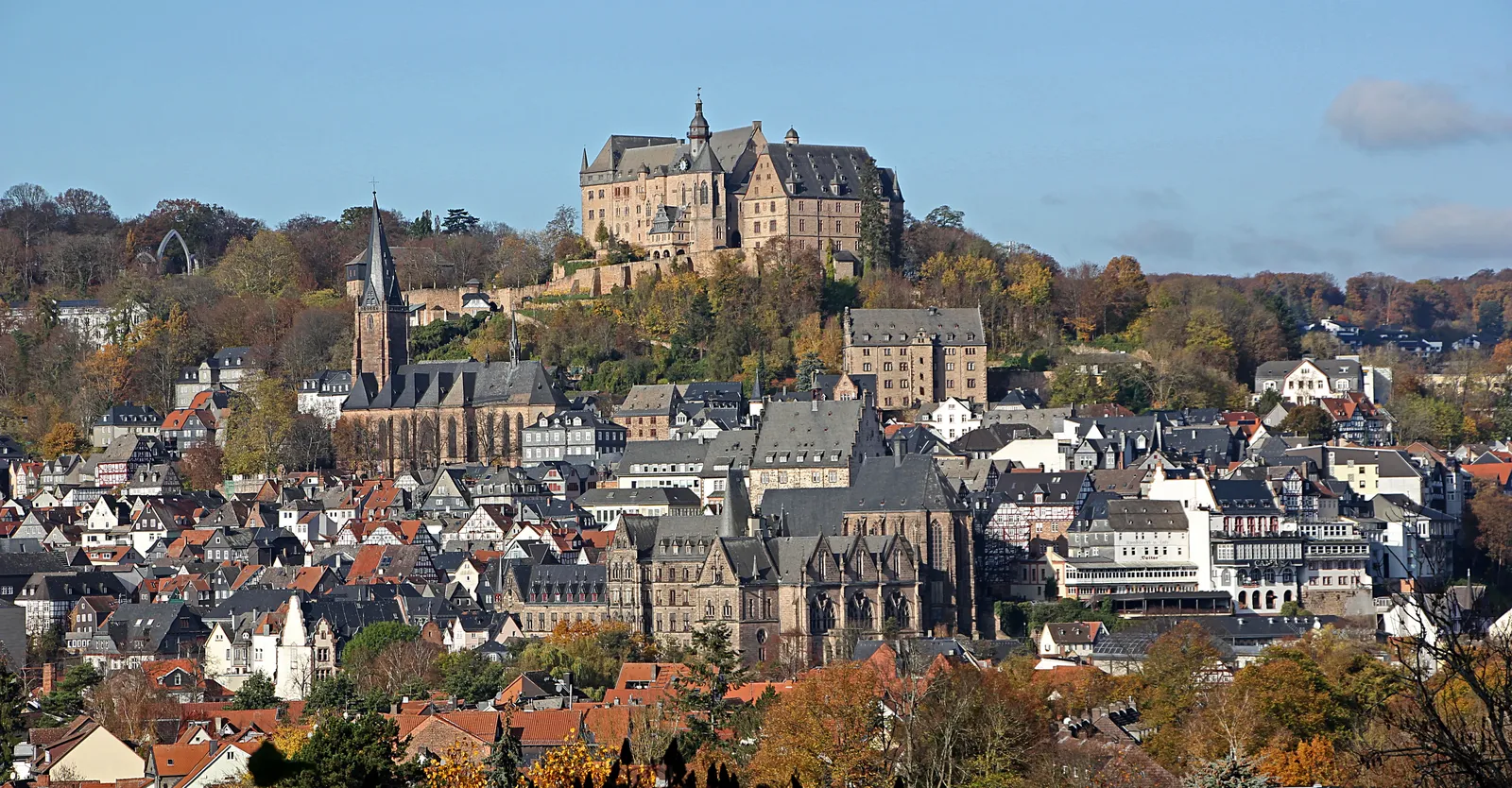 Altstadt Marburg - Marburg Oberstadt von SO (cropped)