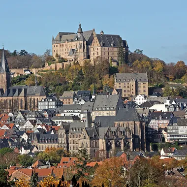 Altstadt Marburg - Marburg Oberstadt von SO (cropped)