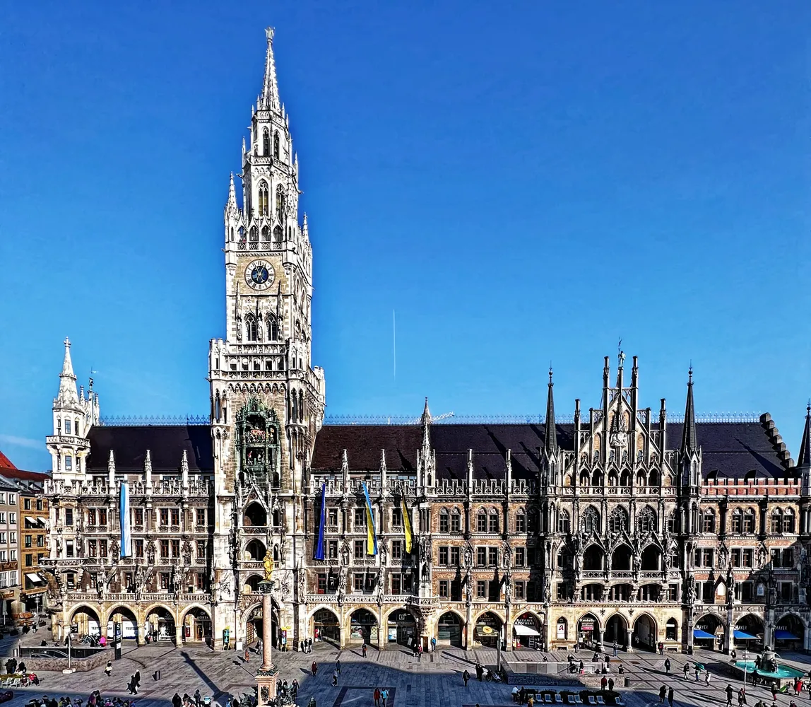 Marienplatz und Neues Rathaus - Marienplatz und Rathaus München