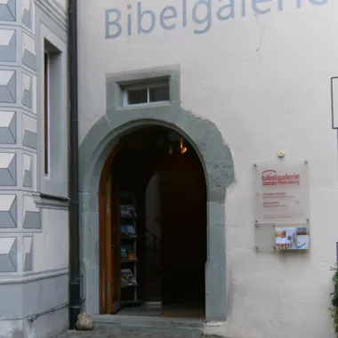 Bibelgalerie Meersburg - Meersburg-bibelgalerie-eingang-stadtgraben-kunkelgasse