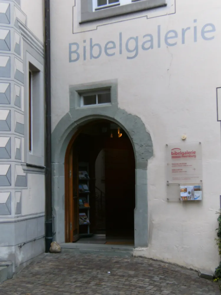 Bibelgalerie Meersburg - Meersburg-bibelgalerie-eingang-stadtgraben-kunkelgasse