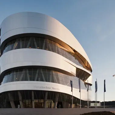 Mercedes-Benz Museum - Mercedes-Benz Museum 201312 02 sunset