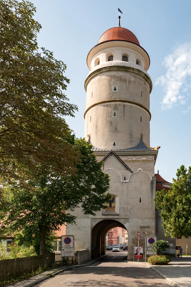 Stadtmauermuseum - Nördligen, Stadtbefestigung, Löpsinger Tor von Nordosten 20170826 001