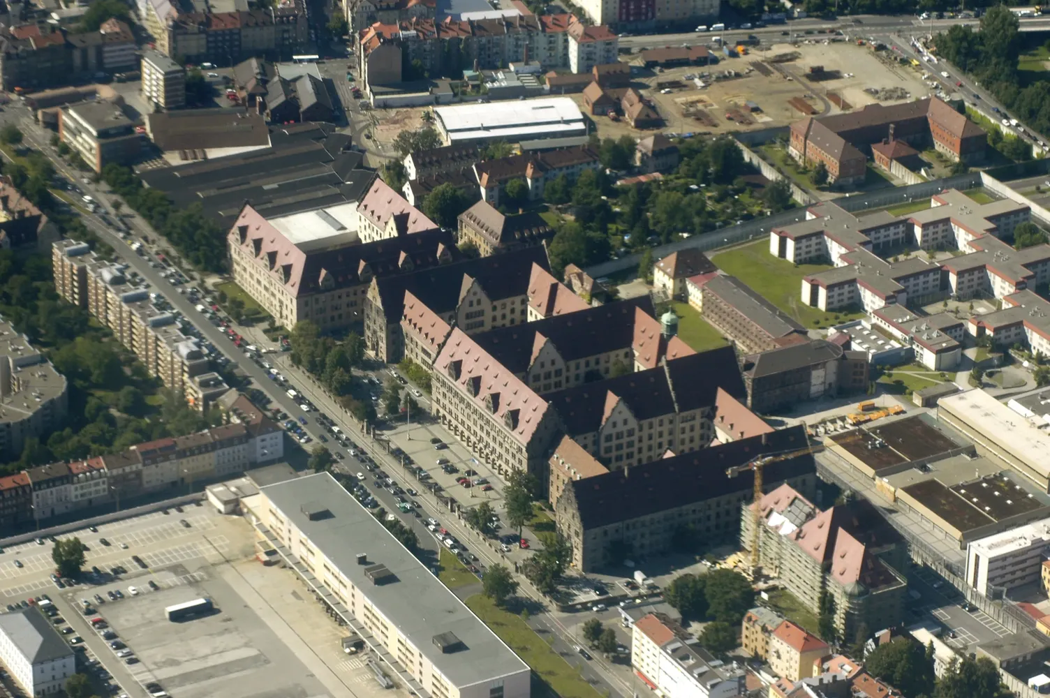 Nürnberger Justizpalast - Nuremberg Aerial Justizpalast