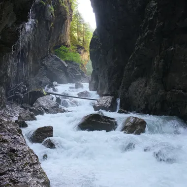 Partnachklamm - Partnachklamm Schluchtende