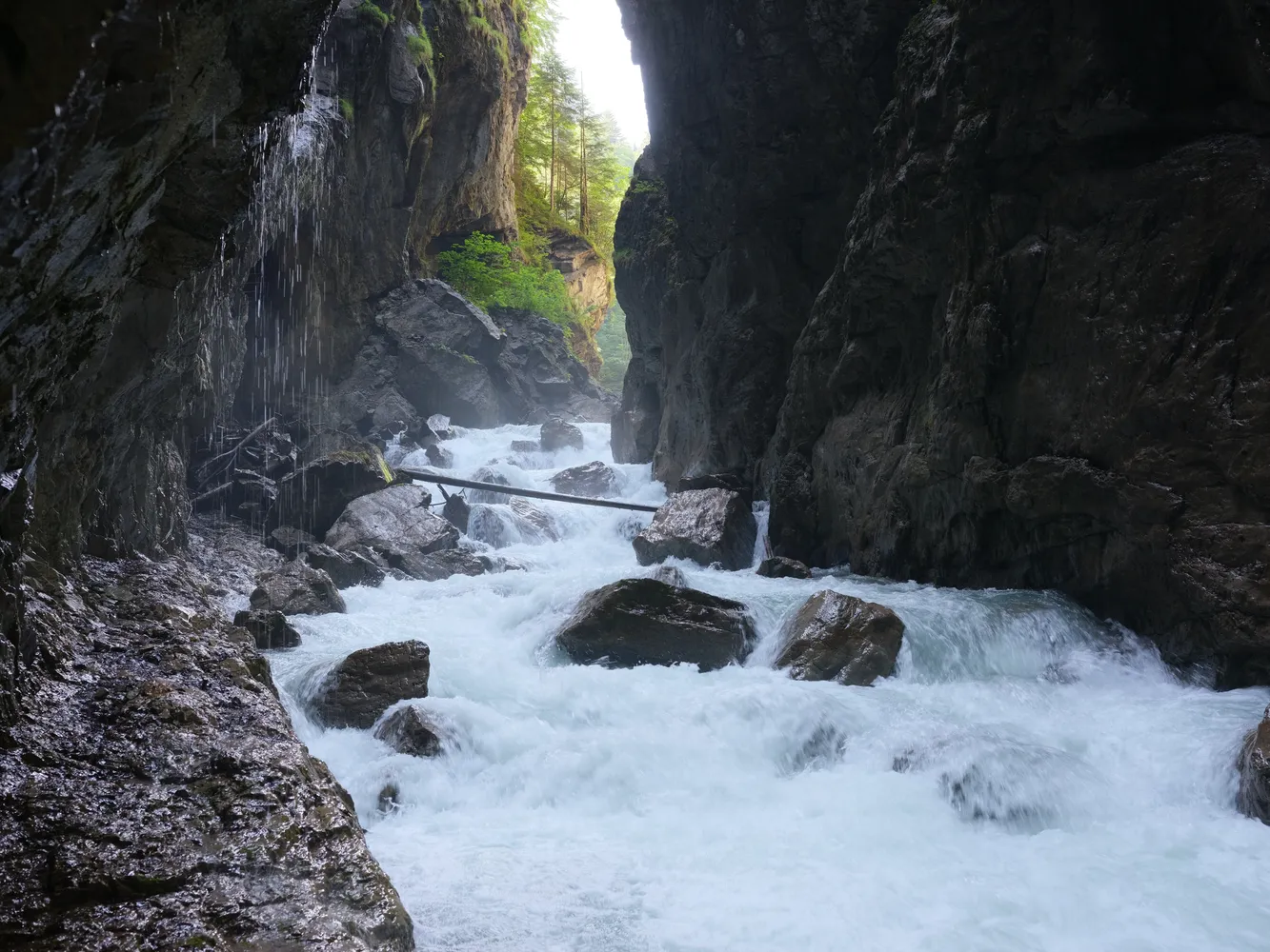 Partnachklamm - Partnachklamm Schluchtende