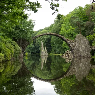 Rhododendronpark Kromlau und Rakotzbrücke - Rakotzbrücke