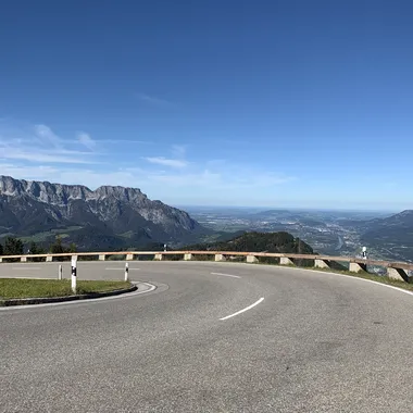 Rossfeld Panoramastraße - Roßfeldhöhenringstraße höchste Kurve