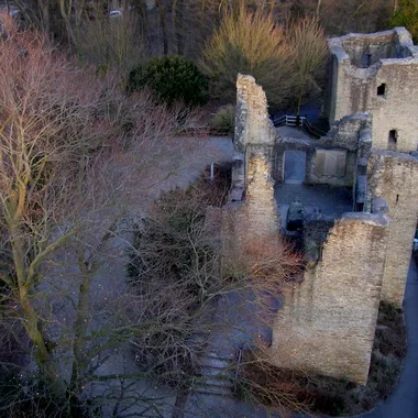 Hohensyburg - Ruine Hohensyburg, Blick vom Vincketurm