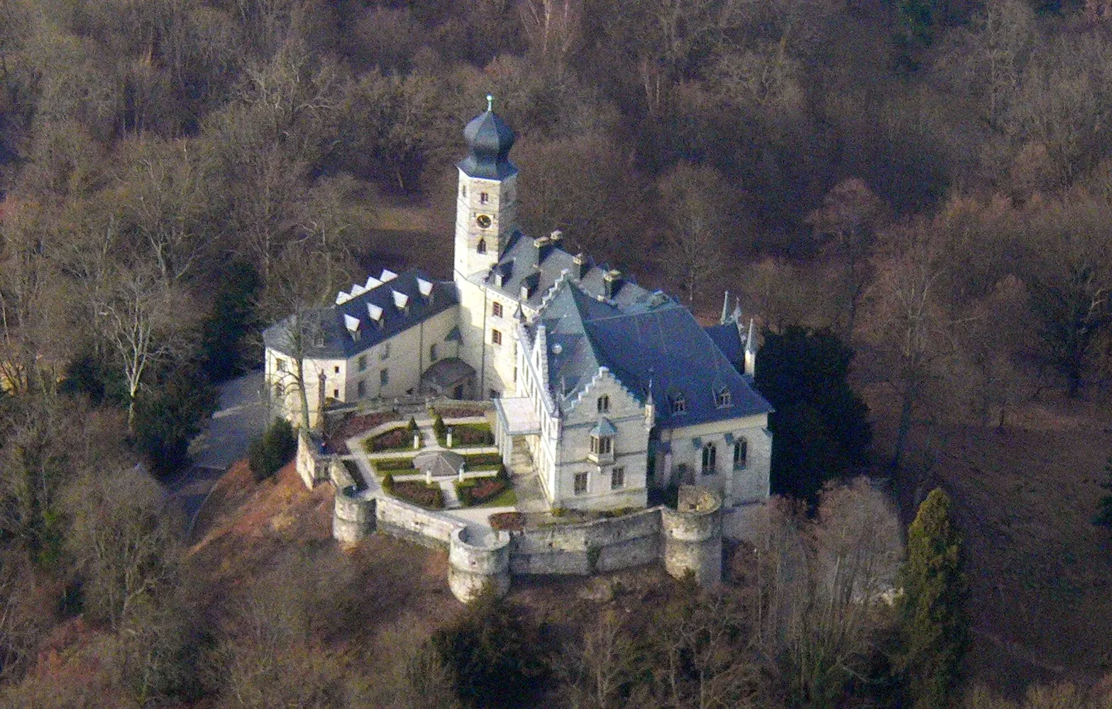 Schloss Callenberg - Schloss Callenberg Luftbild