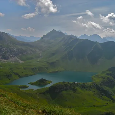 Schrecksee - Schrecksee mit Lahnerscharte