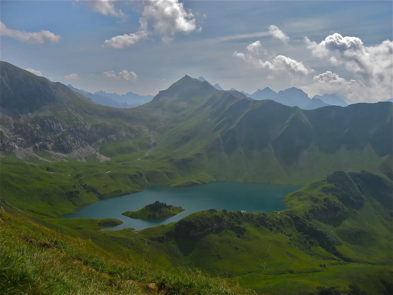 Schrecksee - Schrecksee mit Lahnerscharte