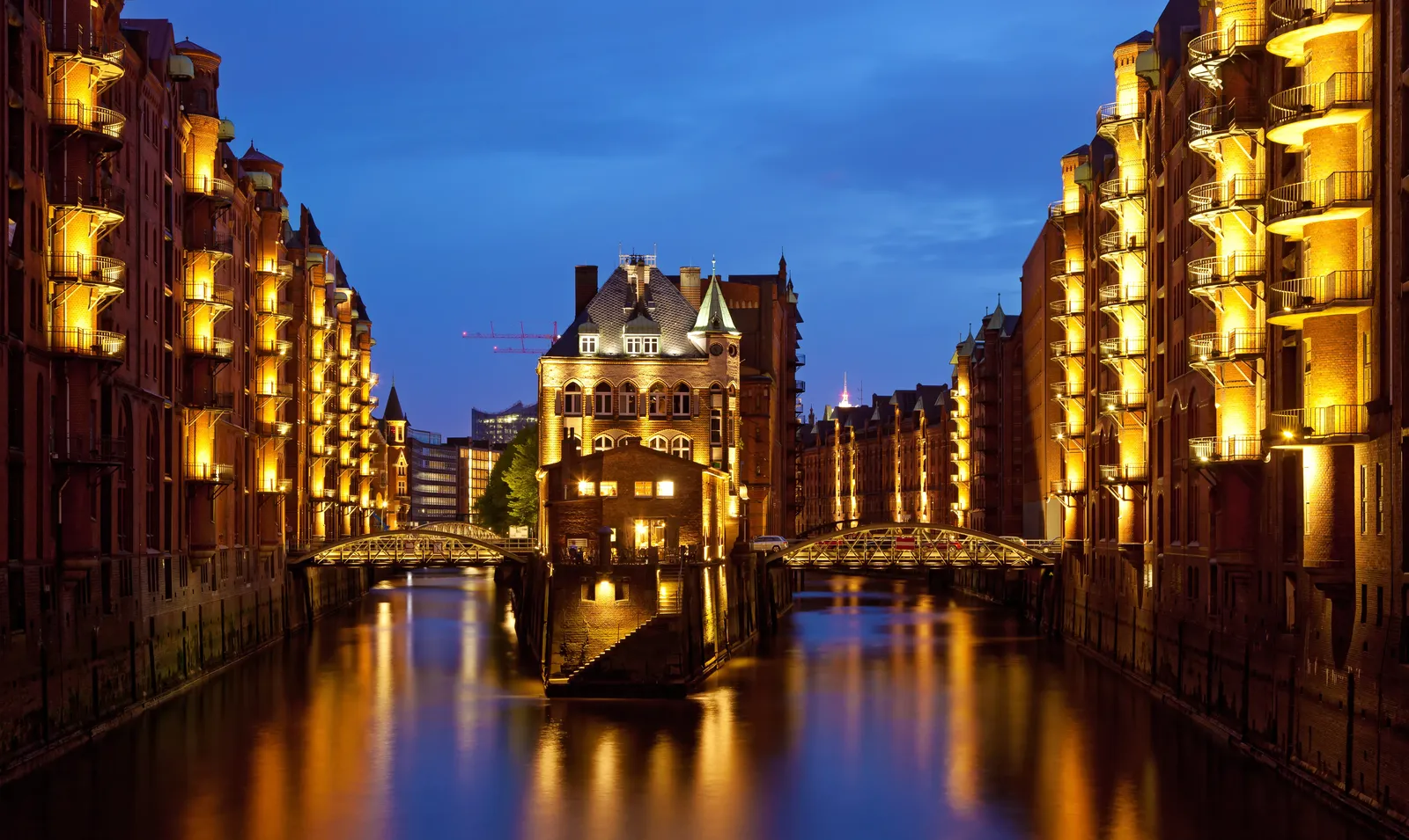 Speicherstadt - Speicherstadt abends