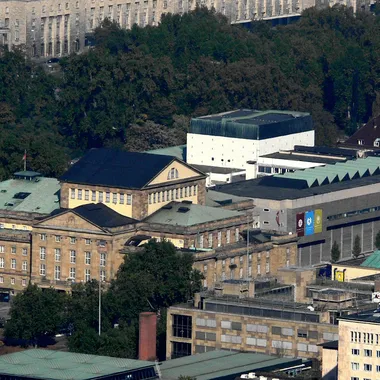 Staatstheater Stuttgart - Staatsthetaer Stuttgart vom Fernsehturm