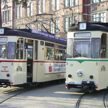 Naumburger Straßenbahn - Strassenbahn-nmb-tw36undtw51 depot