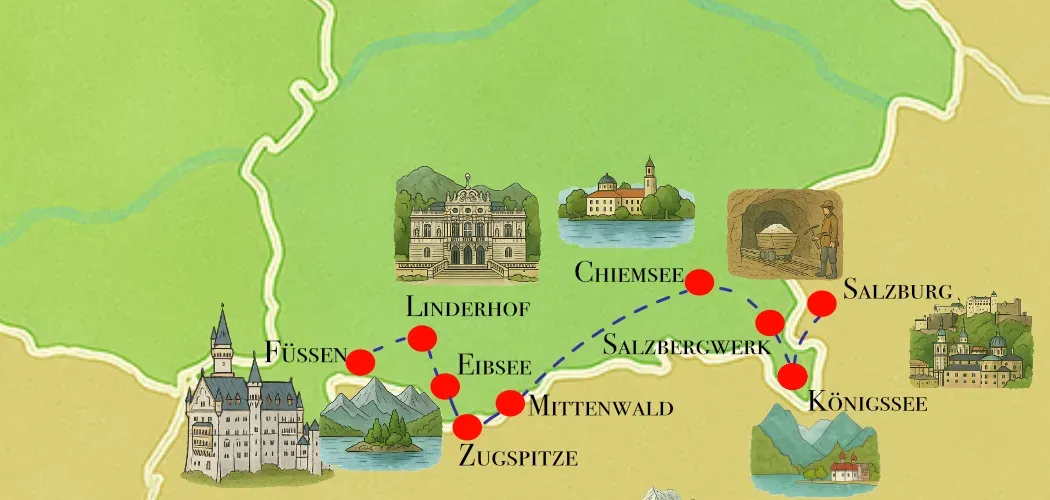 Entlang den Alpen