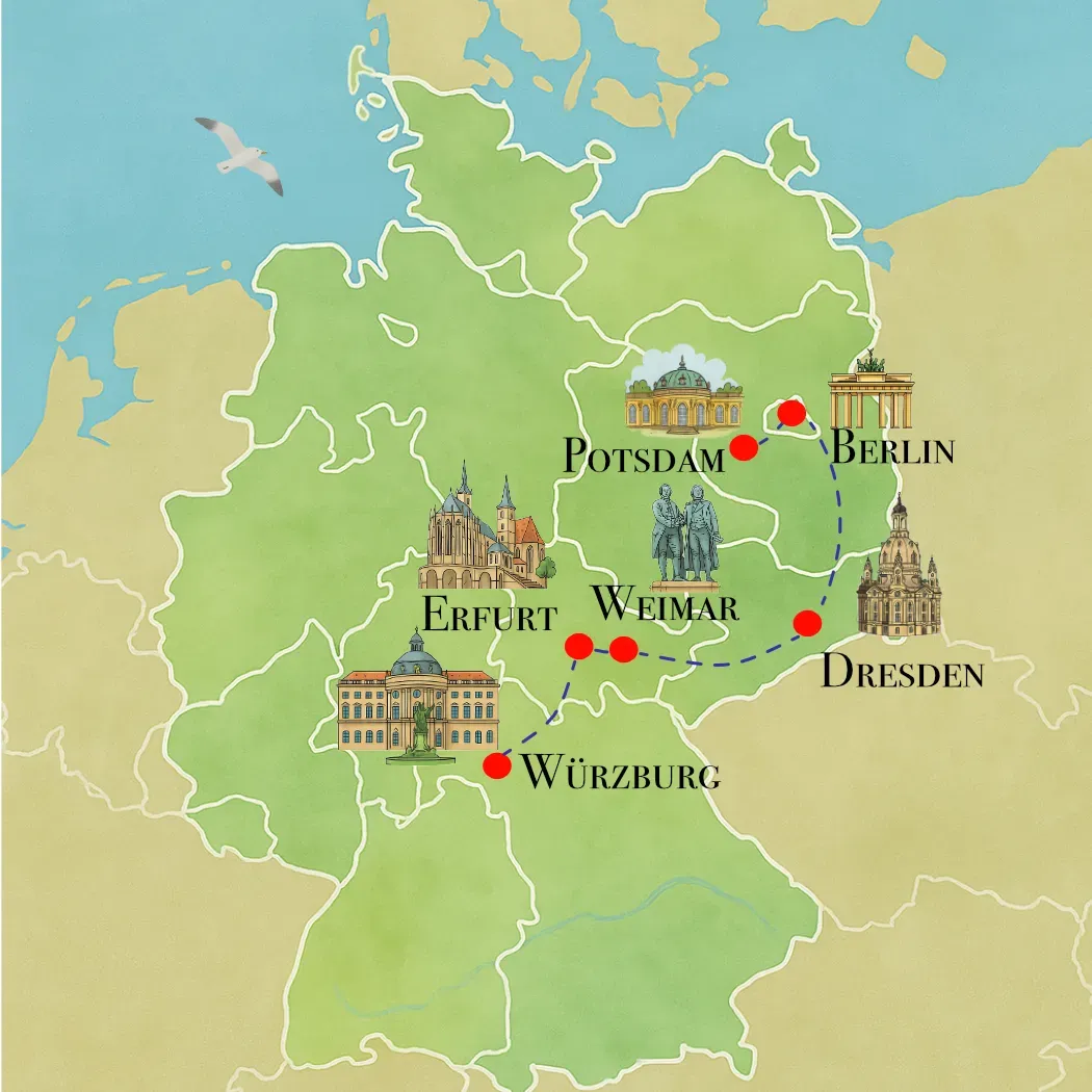 Zwischen Berlin und Bayern gibt schöne Zwischenziele